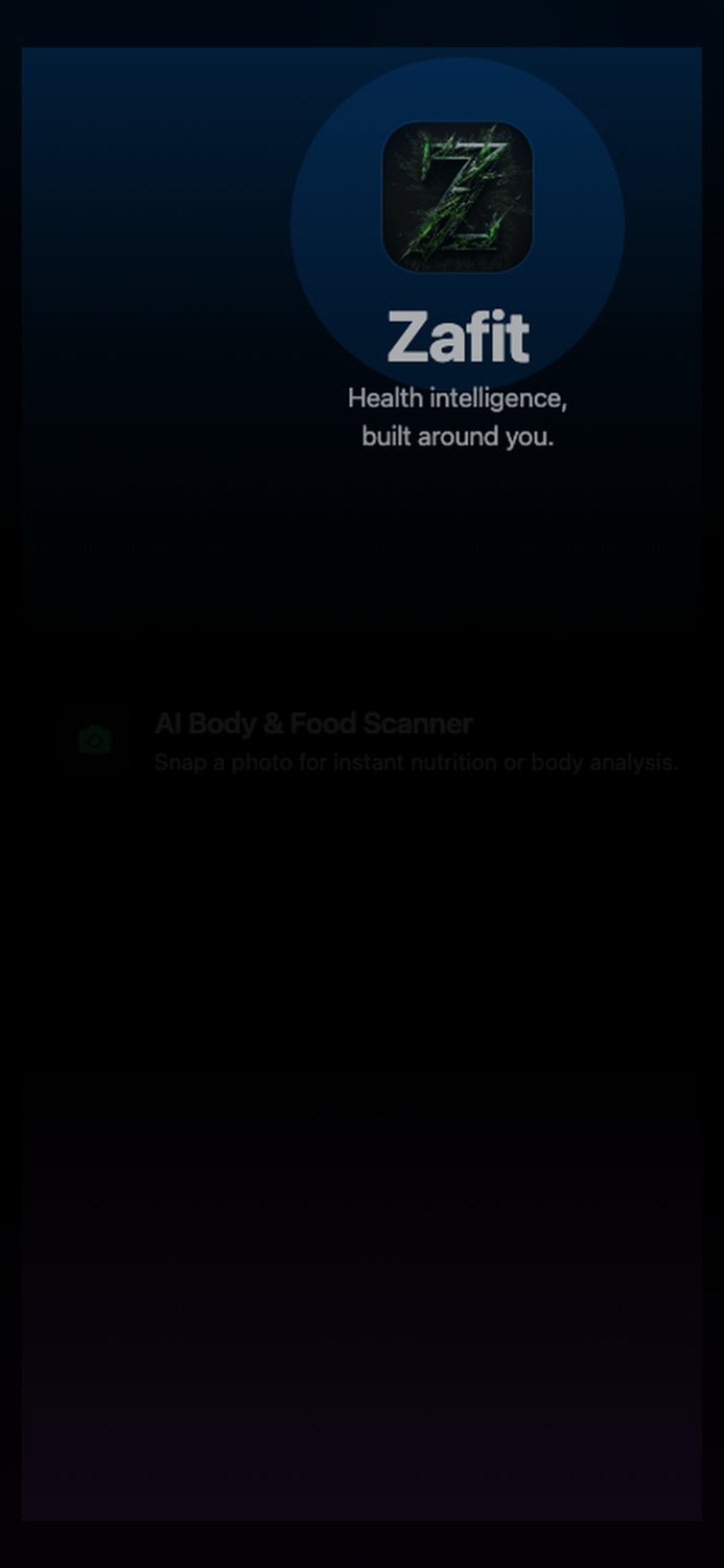 Zafit AI screenshot